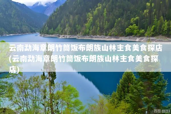 云南勐海章朗竹筒饭布朗族山林主食美食探店(云南勐海章朗竹筒饭布朗族山林主食美食探店)